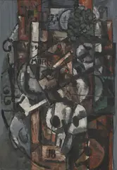 V. Černý, Abstract Still Life, 1965, oil on canvas on cardboard