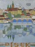 Jiří Stejskal, Písek, 1972, oil on canvas