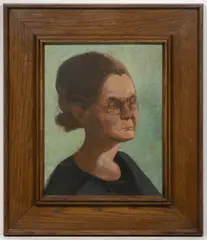 Frantisek Tichy, Portrait of a Woman, 1940s, oil on wood