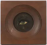 Ladislav Pelc, Eye, 1984, oil on plywood