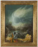 Rudolf Veverka, Romantic Natural History, 1970s, oil on cardboard