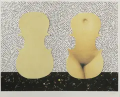 Jiří Kolář, Euréka, 1998, collage, cardboard