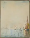 William Gedney Bunce, Venice, 1892, watercolour, indian ink, paper