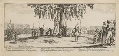 Jacques Callot, Miseries and Misfortunes of War - Hanging, 1633, etching, paper