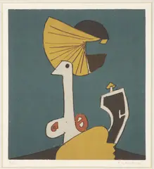 František Gross, Head - Machine, 1971, lithography, paper