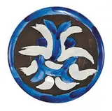 Face No. 46 by Pablo Picasso, 1963, Round plate of white earthenware clay, decoration in enamel and brushed glaze, black patina, sold May 2015