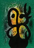 Femme a la Colombe by Joan Miró, 1969, Color lithograph on Rives paper, sold May 2015