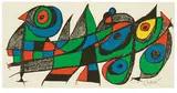 Escultor, Japan by Joan Miró, 1974, Color lithograph on Guarro paper, sold May 2015