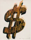 Andy Warhol, $, 1982, Screenprint on Lenox Museum Board