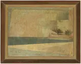 Karl Stanley Benjamin, Seascape North of Santa Barbara II, 1953, Oil on canvas