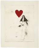 Jim Dine, A Girl and Her Dog I