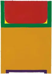 John Levee, July IV, 1967, Acrylic on canvas board