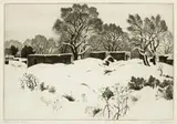 Gene Kloss, Winter Woods, Indian Summer, Adobes in Snow (3)