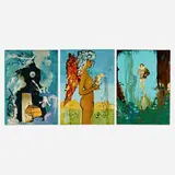 Trilogy of Love by Salvador Dalí, 1976, lithograph in colors with remarque on Arches, sold Nov 2022