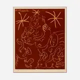 Carnaval by Pablo Picasso, 1967, linocut in colors on Arches, sold Nov 2022