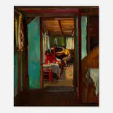 Joseph Newman, Our Rockport Camp, oil on canvas
