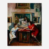 Joseph Newman, Heart to Heart, oil on canvas