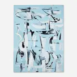 Untitled by Emerson Woelffer, 1953, enamel on composition board, sold Nov 2022