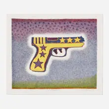 Ed Paschke, Two Triggers, 1997, ballpoint pen, colored pencil and ink on paper