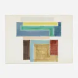 David Novros, Untitled, 1972, watercolor, gouache and graphite on paper