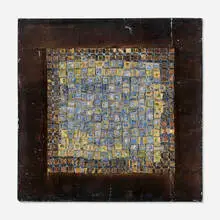 Olga De Amaral, Fourth Vestige, 1994, linen, gesso, acrylic and gold leaf