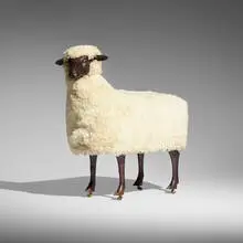 François-Xavier Lalanne, Mouton de Laine, patinated bronze, wool