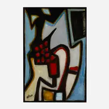 Jean-Michel Atlan, Untitled, 1955, oil on canvas