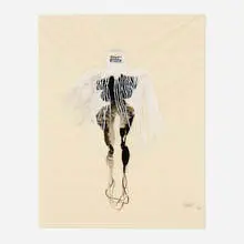 Untitled by Shahzia Sikander, 1997, gouache and oil on rice paper, sold Nov 2022