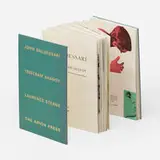 John Baldessari, The Life and Opinions of Tristram Shandy, Gentleman, 1988, three bound volumes including accordian-folded artist's book with 58 photolithographs