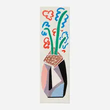 David Hockney, Red, Blue & Green Flowers, July 1986 (from the Home Made Prints series), 1986, home-made print in two parts on 120g Arches rag executed on an office color copy machine
