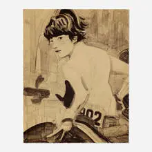John by Elizabeth Peyton, 2000, lithograph, sold Oct 2022