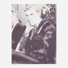 Prince WIlliam by Elizabeth Peyton, 2000, lithograph in colors, sold Oct 2022