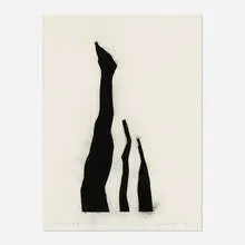 David Nash, Three Stripe, 2003, stencil on paper