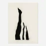 David Nash, Three Stripe, 2003, stencil on paper