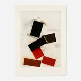 Joel Shapiro, Untitled (from the Crommelynck portfolio), 1990, etching and aquatint in colors on Hahnemühle
