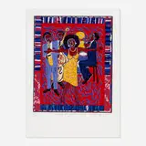 Faith Ringgold, Somebody Stole My Broken Heart, 2007, screenprint in colors