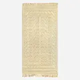 Marta Maas-Fjetterstrom, Vita Spetsporten half-pile carpet, 1951, hand-woven and hand-knotted wool