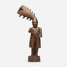 West African, Colon figure, carved wood