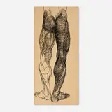 20th Century, Untitled (Line drawing of a man), ink on paper