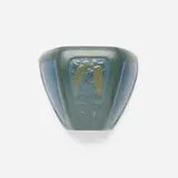 Marblehead Pottery, Wall pocket with a pair of birds