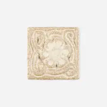 Marblehead Pottery, Trivet, c. 1925, glazed and carved earthenware