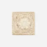 Marblehead Pottery, Trivet, c. 1925, glazed and carved earthenware