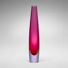 Tall vase by Seguso, c. 1965, glass, sold Mar 2026