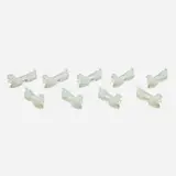 Sabino, Poodle knife rests, set of nine, c. 1930, opalescent glass
