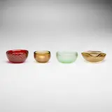 Venini, Collection of four Murano dishes