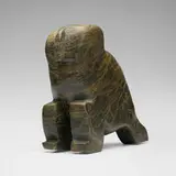 Latcholassie Akesuk, Owl (Inuit sculpture)