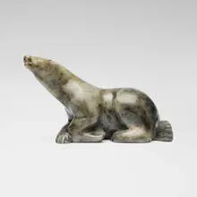 Jacob Irkok, Lying Bear (Inuit sculpture)