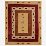 Contemporary, Medium pile carpet, hand-knotted wool