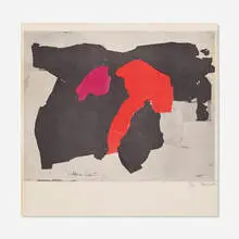 Esteban Vicente, Untitled, 1962, offset lithograph on paper