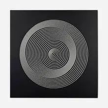 Marina Apollonio, Dinamica Circolare Cratere N, enamel on wood with rotating mechanism
